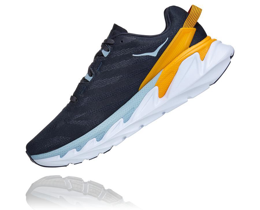 Hoka Australia One One Elevon 2 - Mens Running Shoes Navy/White - DXLQT-3791